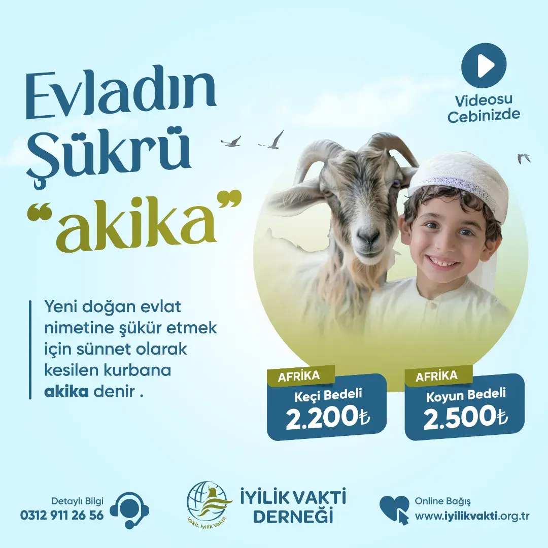 Akika kurbanı bağışı